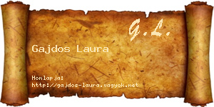 Gajdos Laura névjegykártya